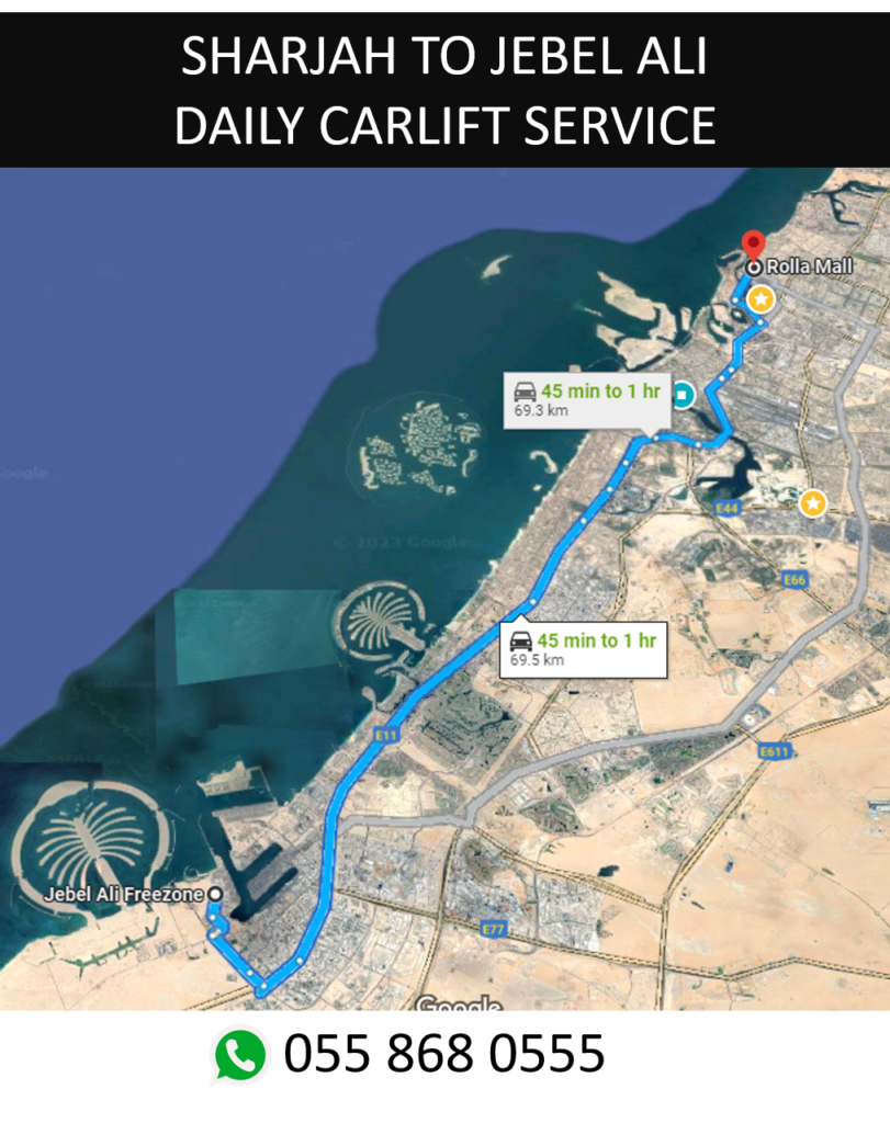 Sharjah to Jabel Ali Carlift 811x1024